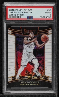 2018 Select Concourse White Prizm /149 Jaren Jackson Jr PSA 9 MINT Rookie RC 5xx