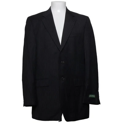 Lauren Ralph Lauren, Blazer, Größe: 40L, Grau/Blau, Wolle, Nadelstreifen #n1B - Bild 1 von 4