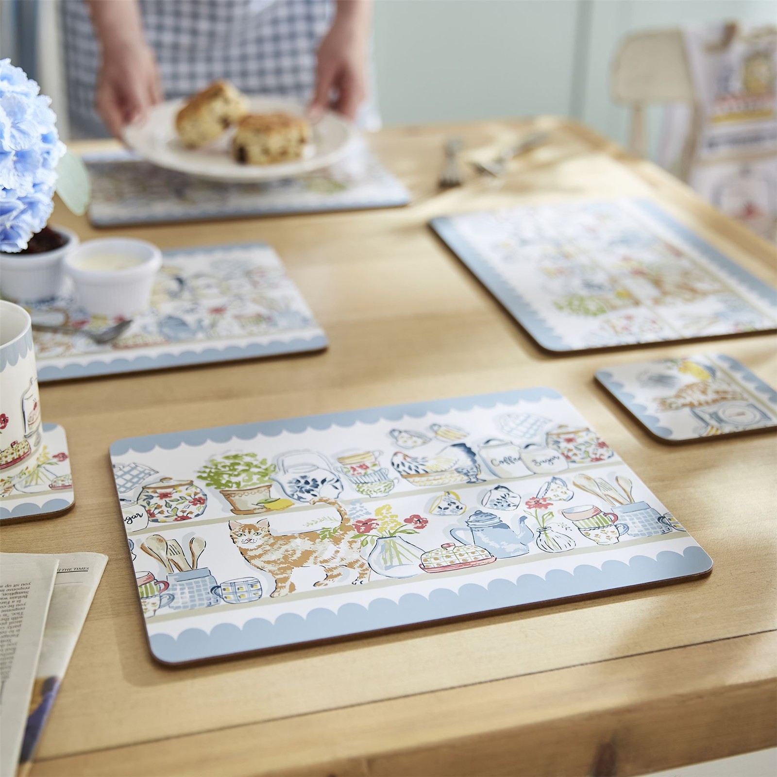 Pantry Cats Floral Placemat - Image 2