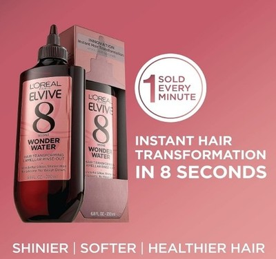 L Oreal Paris Elvive 8 Second Wonder Water Lamellar, Rinse out Moisturizing H...