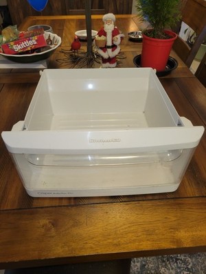 Kitchenaid Upper Crisper Drawer 2174076 2174075 TINY HAIRLINE CRACKS