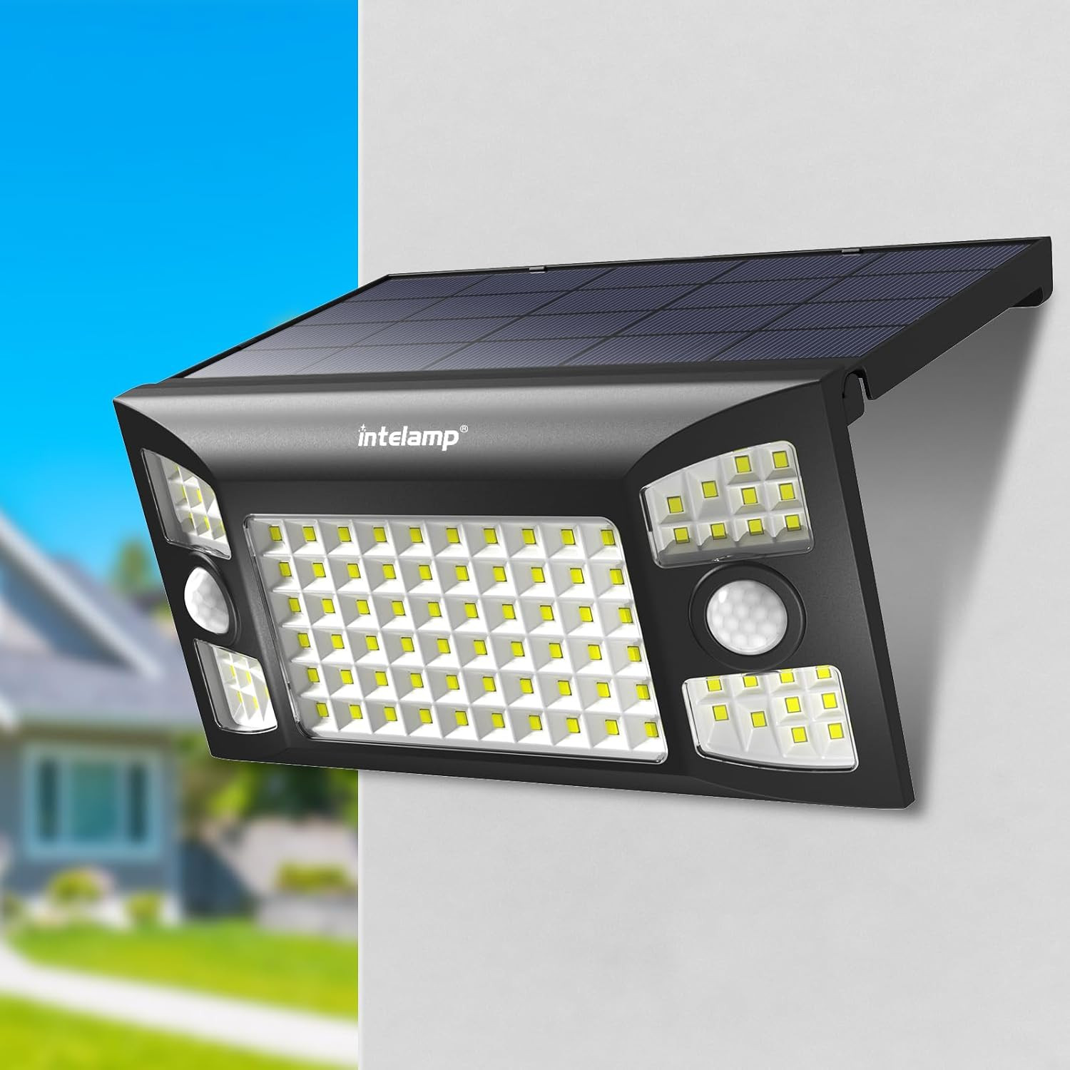 Luce Solare LED Esterno 1300Lm: Lampada Solare con Sensore di Movimento - 1