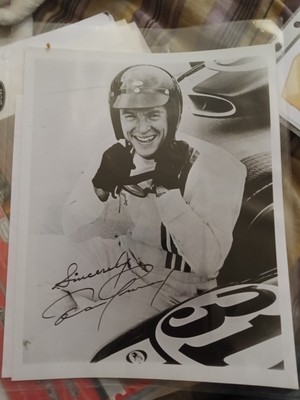 #ad Dan Gurney Signed Photo With COA $45.00