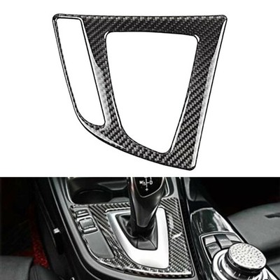 Interior Gear Shift Panel Cover Decal Trim For BMW 3 4 F32 F30 F34 Carbon Fiber