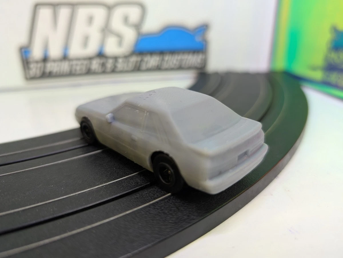 AFX Slot Car 3d Printed Body 83 Mustang Group A Suit Bulldog 1.6 Chassis