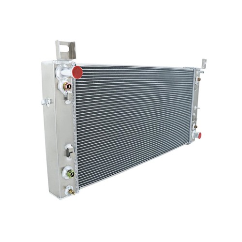 For Chevrolet Silverado GMC Sierra Yukon 1999-2013 V6 V8 28" Aluminum Radiator - Foto 3 di 7
