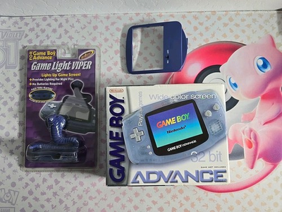 #ad #ad Game Boy Advance Glacier OEM CIB Sealed Game Light Viper MINT amp; TESTED $329.99