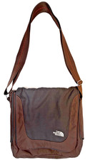 The North Face Brown CrossBody Messenger Bag Multi Pocket Adjustable Strap