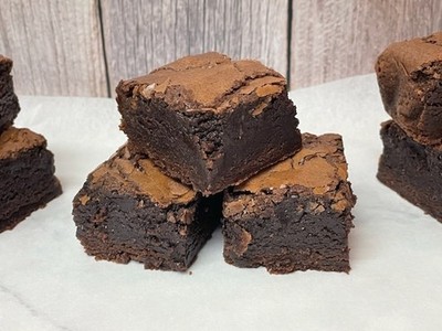 Homemade Reese Brownies With Reese Peanut Butter Chips Made Fresh To Order 
