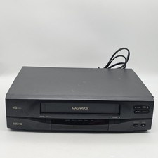 Magnavox VRU242AT01 4-Head Hi-Fi VCR Player, Powers On, STUCK TAPE, For PARTS