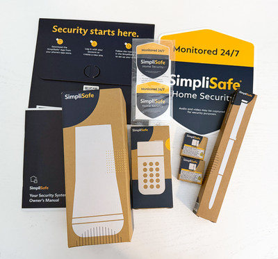 SimpliSafe Gen 3 Base Station, Keypad, Two (2) Entry Sensors, Sign + Stake - NEW