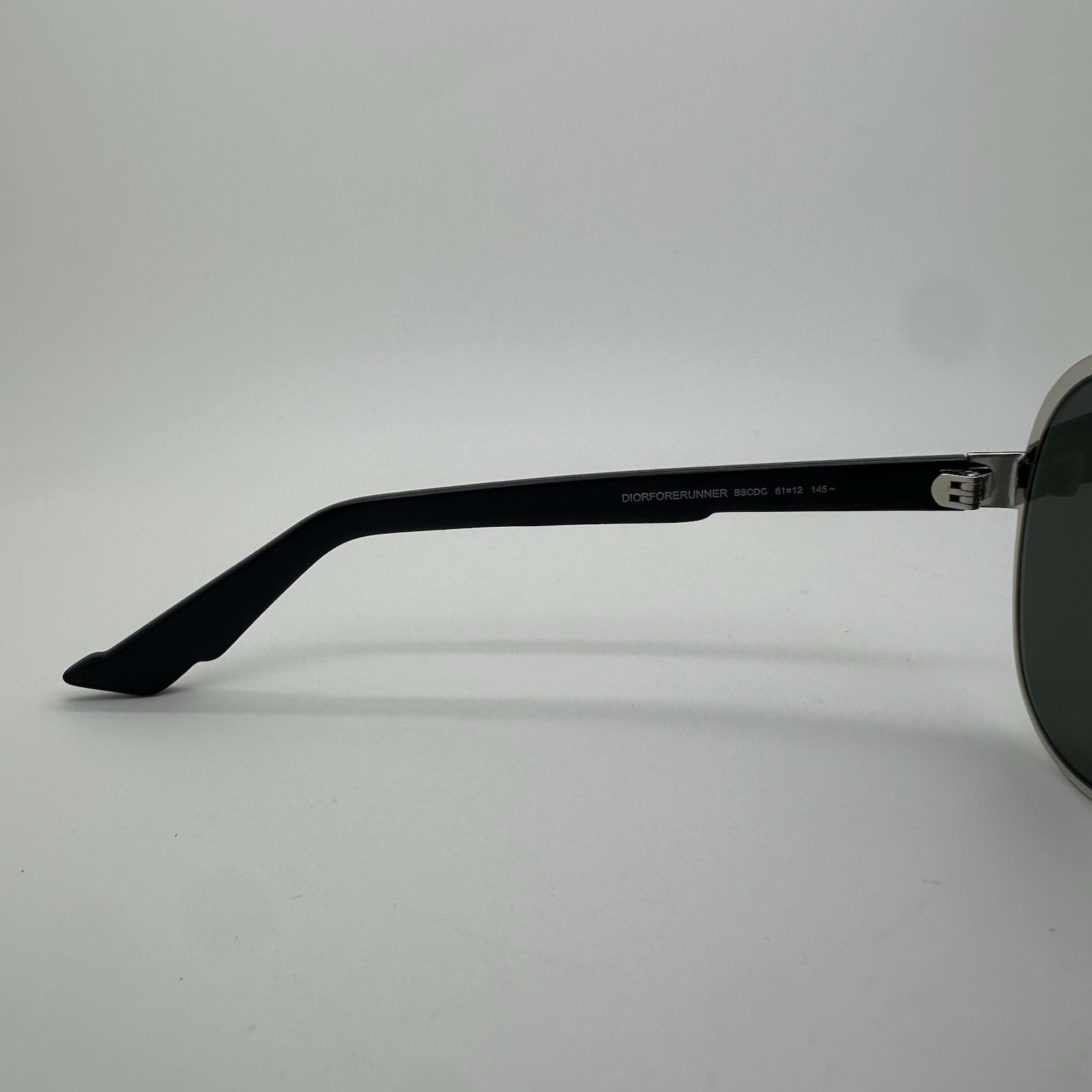 NEW Dior Homme Aviator Sunglasses Black Silver Mirror FORERUNNER AUTHENTIC 61mm image 6
