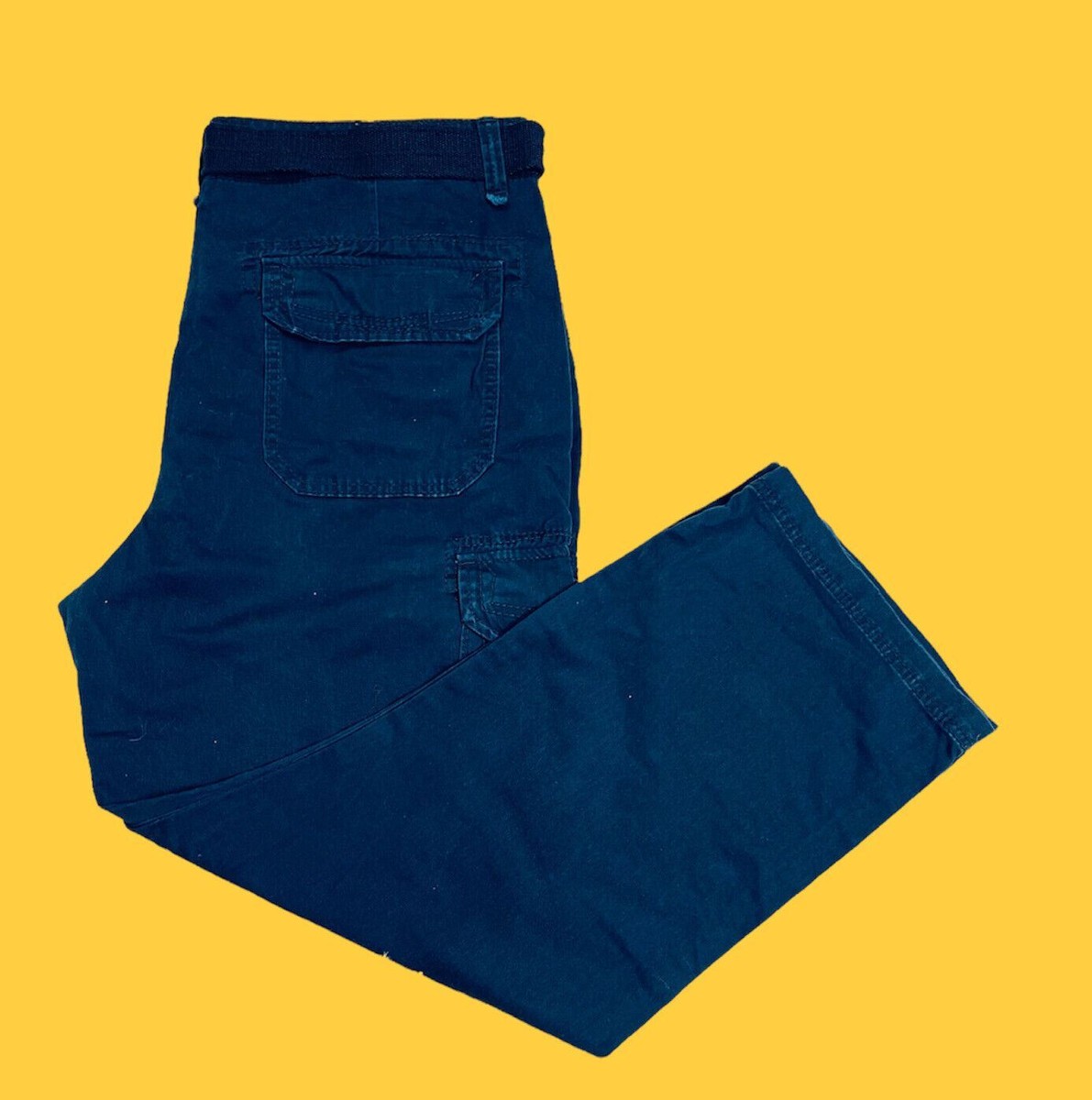 UnionBay Mens Size 42x30 Straight Survivor Baggy Belted Street Wear Cargo  Pants