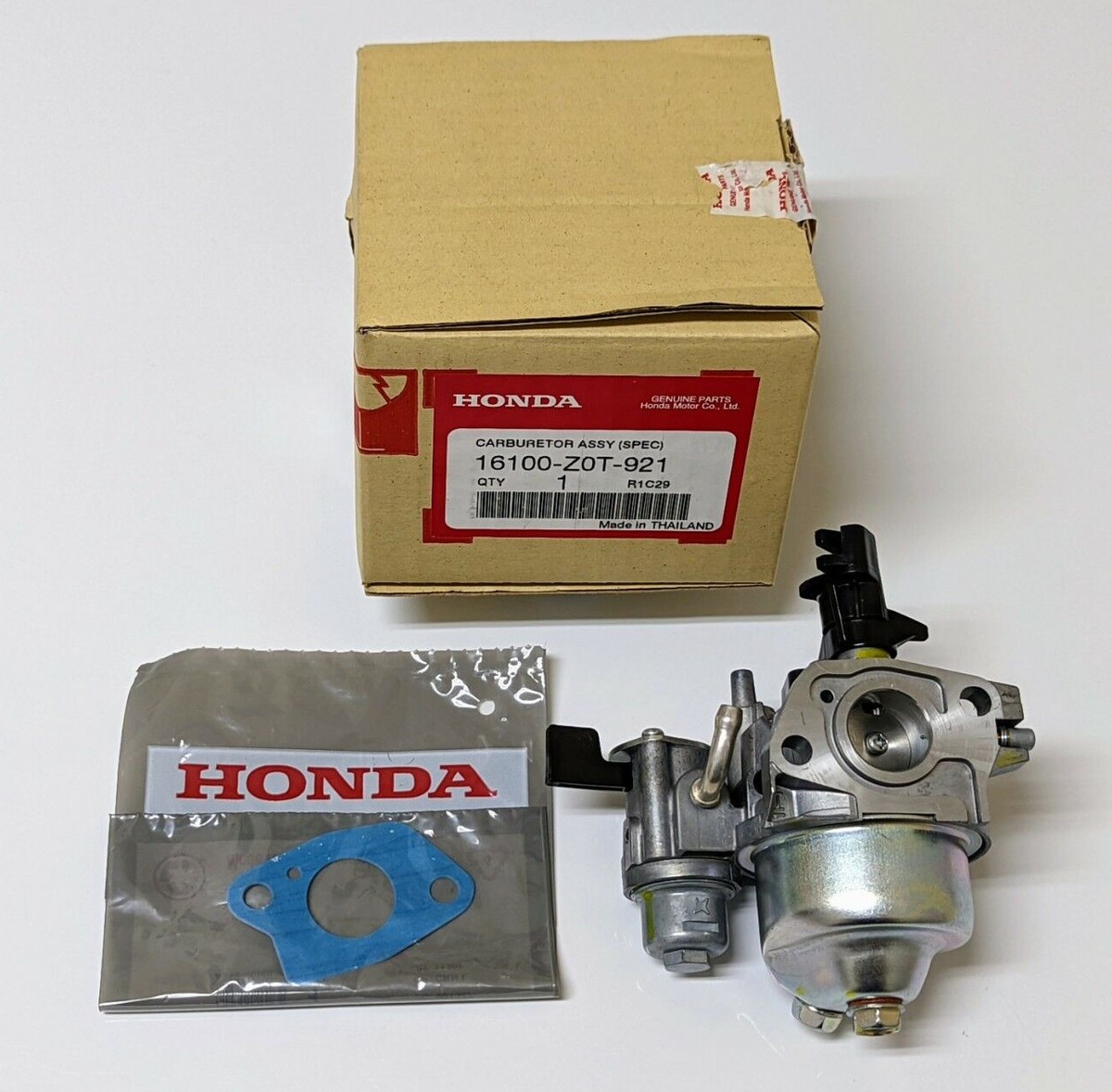 NEW Genuine HONDA Carburetor & Gasket GX160 5.5HP 16100-Z0T NEW Genuine HONDA Carburetor & Gasket GX160 5.5HP 16100-Z0T