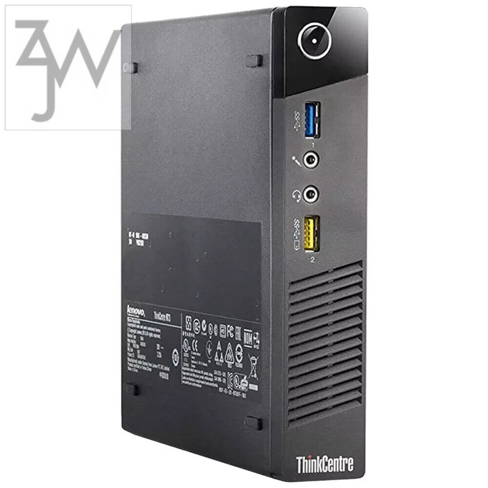 Lenovo Desktop i7 Computer Mini Pc 16GB RAM 256GB + 22in Monitor Windows 10 WiFi - Image 2 of 3