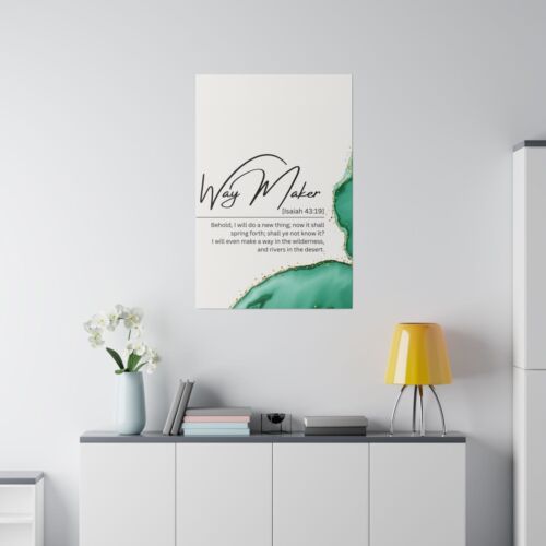 Wanddeko - Giclée Poster Kunstdruck - Way Maker grünes Design - Bild 5 von 10