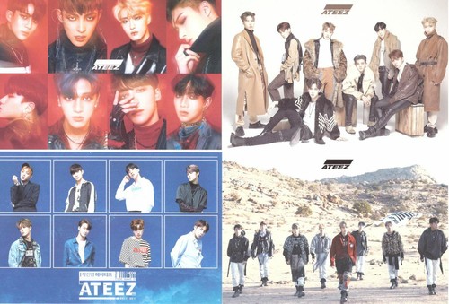 ATEEZ Post Card 12 pcs Sticker 3 pcs Set 01 KPOP - Picture 3 of 8