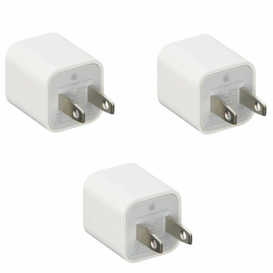 Original Para Apple iPhone Cargador Original 5w Pared USB Adaptador de Corriente Cubo Lote  Foto 3 de 3