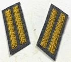 CIVIL WAR CS COFEDERATE 1ST LIEUTENANT FROCK COAT COLLAR INSIGNIA-INFANTRY