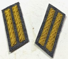 CIVIL WAR CS COFEDERATE 1ST LIEUTENANT FROCK COAT COLLAR INSIGNIA-INFANTRY