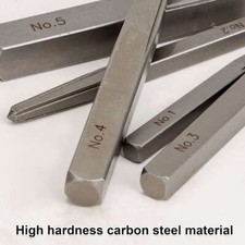 5 Pcs Set Straight Fluted Screw Extractor Drill Square Easy Out Extraction Tool