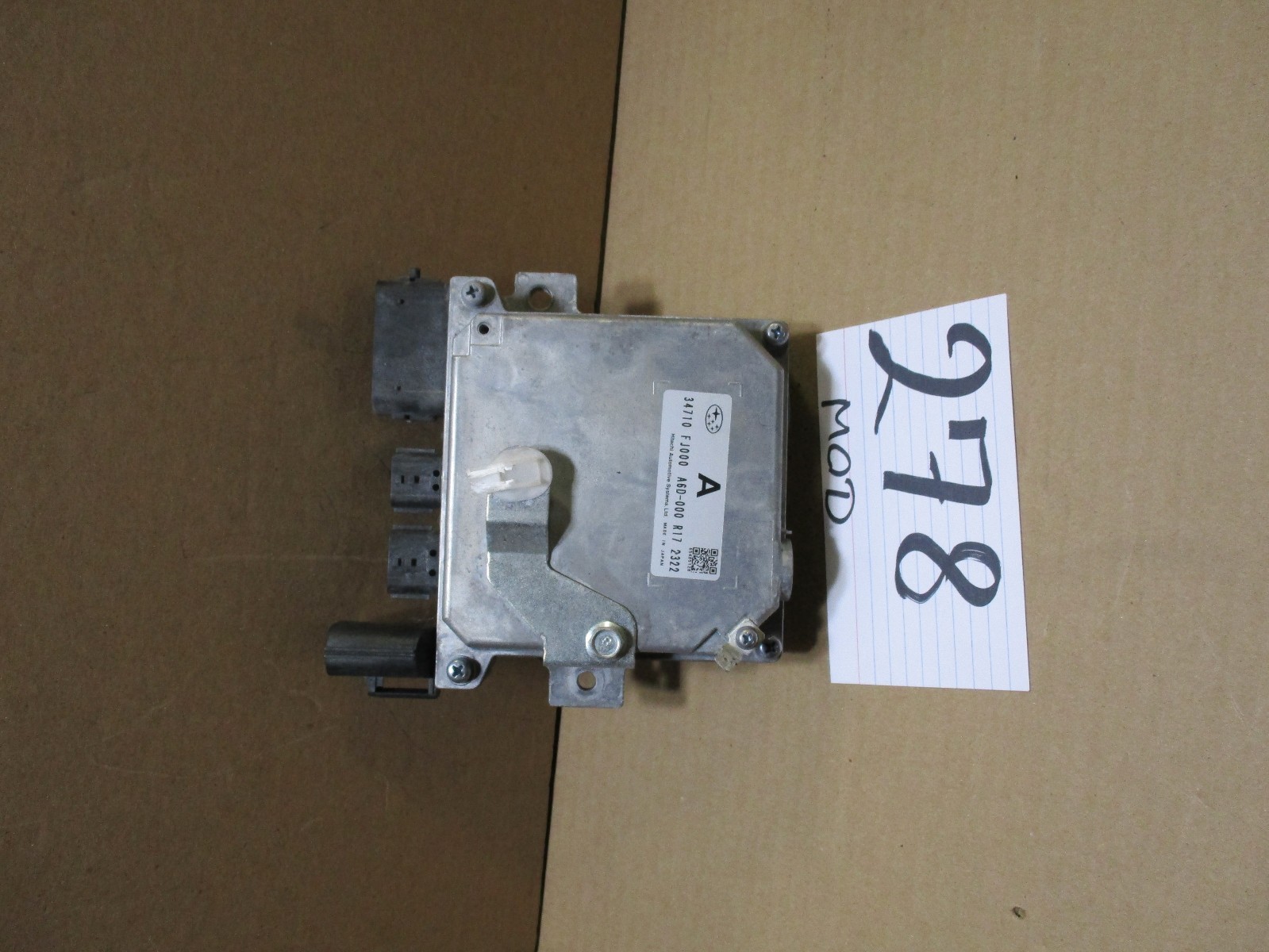 2012 2013 Subaru Impreza PWR-Steering Control Module Computer #278-MOD 
