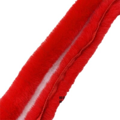 5M DIY Faux Rabbit Fur Trimming Clothing Dress Edge Strip Ribbon Sewing Craft