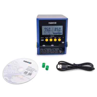 Hakko FX972-011 Dual Port Soldering Station (Station Only, No Handpieces or Tips