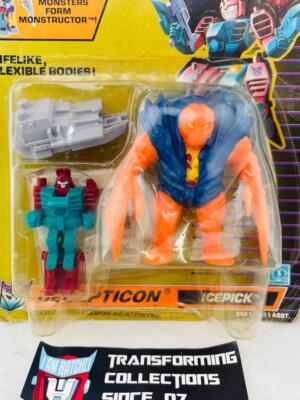 Transformers Original G1 1989 Pretender Monsterbot Icepick MOSC