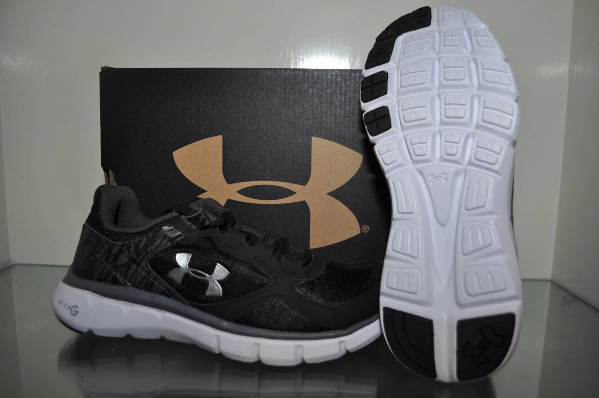 Under Armour Grade School Micro G Velocity 1258761 001 Boys Running Shoes NEW