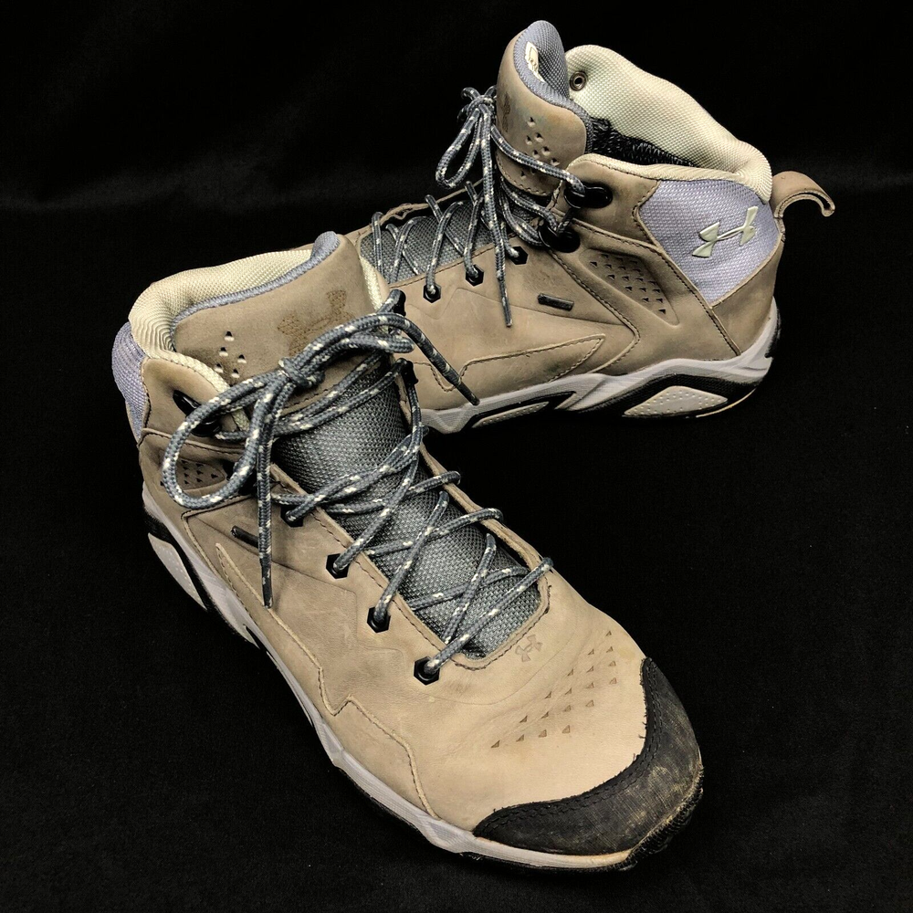 Under Armour Tabor Ridge Womens Brown Leather Gore-Tex Hiking Boots Size 7.5