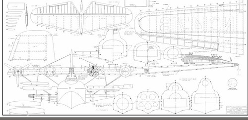 Martin M 130 "China Clipper" 98" Scale RC AIrplane Printed Plans - Picture 4 of 5
