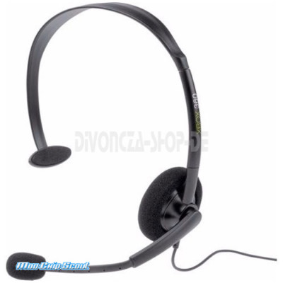 XBox 360 Slim Headset von Microsoft für XBox Live in Schwarz - OEM - NEU