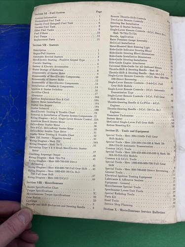 Vintage 1964 Kiekhaefer Mercury Outboards Master Service Manual - Picture 5 of 15