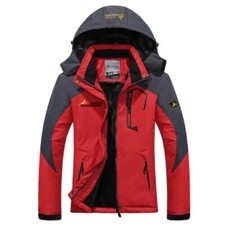 Men's Waterproof Winter Jacket Warm Winter Coat Outdoor Ski Snow Hooded Jacket