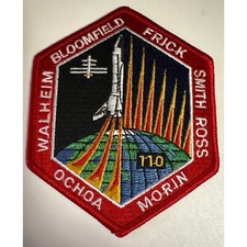 STS-110 Space Shuttle Mission Patch Bloomfield Frick Smith Ross Collectible