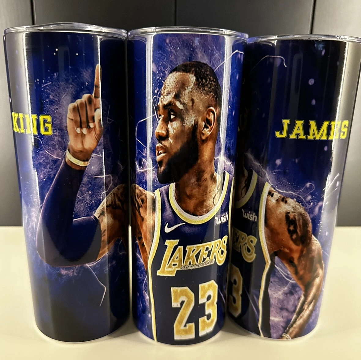 LeBron James 20oz Tumbler Stainless Steel Coffee Cup. Los