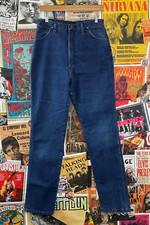 Vintage Womens 80s Dark Wash Wrangler Lycra Stretch Denim Jeans, 31"-32" Waist