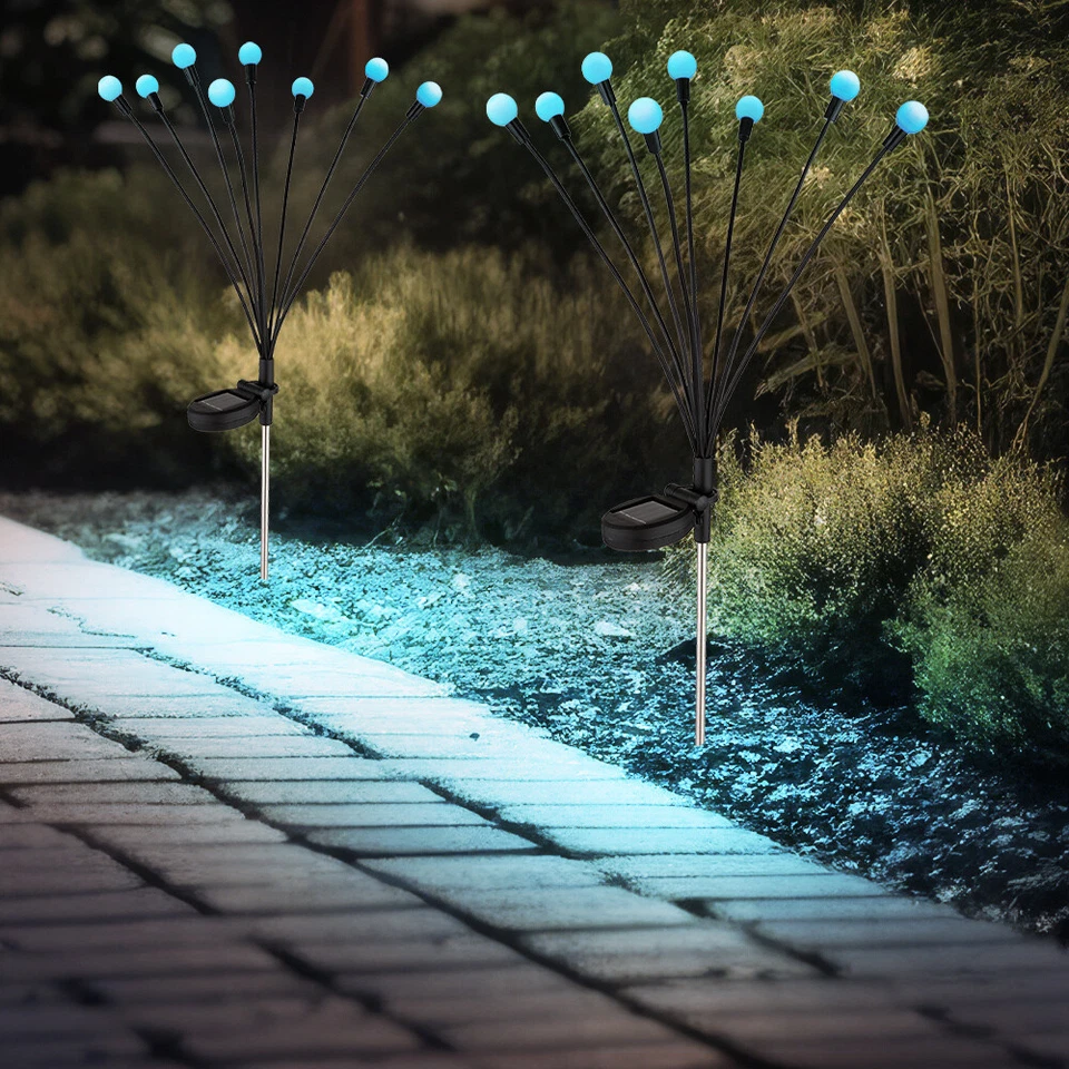 Solarlampe Außenleuchte Gartenleuchte LED RGB Farbwechsel Steckleuchte Erdspieß - Bild 3 von 4