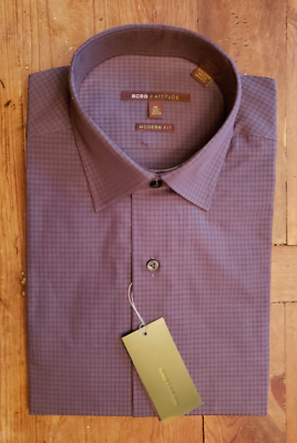 bcbg attitude dress shirt BCBG ATTITUDE Mens DRESS SHIRT Smokey Long Sleeves Modern Fit Button Down Medium