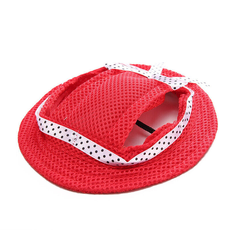 Cappello estivo per cani animali domestici fori orecchie berretto da baseball per cani cuccioli accessori esterni foto 5