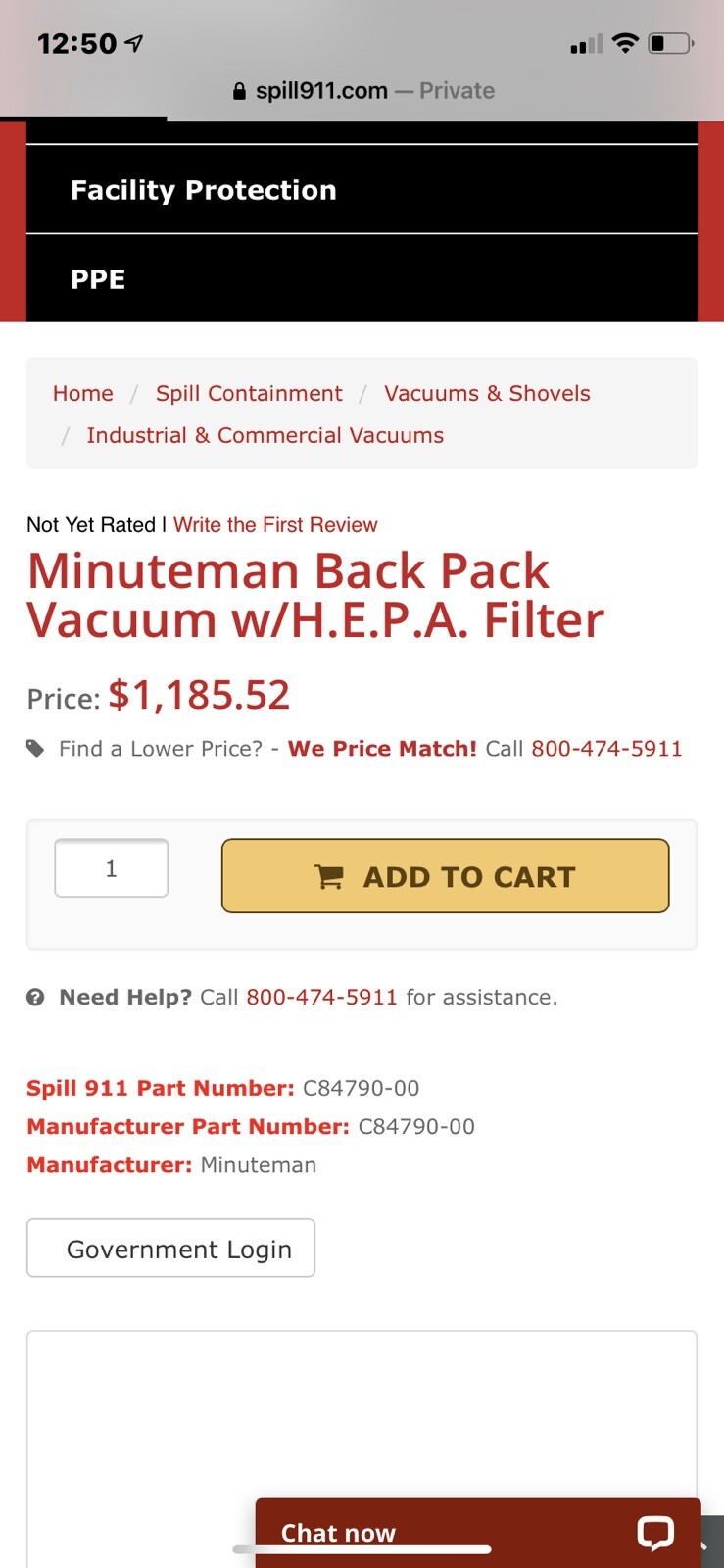 hepa backpack vacuum minuteman Works  For Parts Only Works Retail Over $1,100