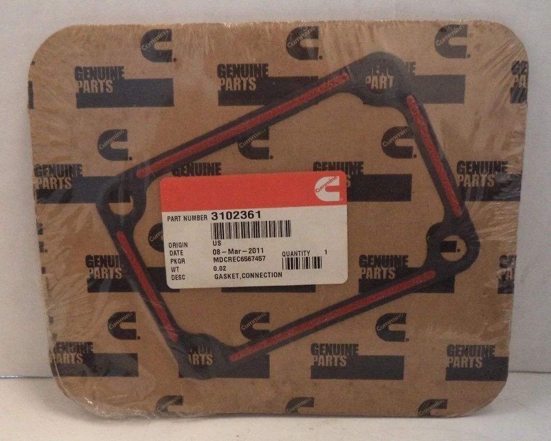 Cummins Connection Gasket, pn 3102361 | eBay