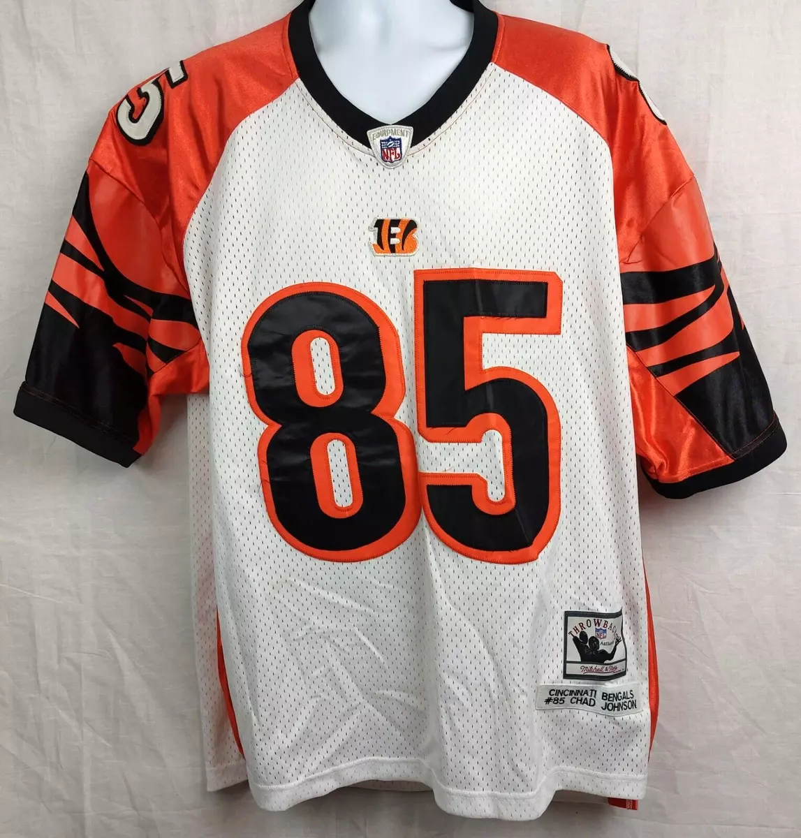 Men's #85 Chad Ochocinco Cincinnati Bengals Mitchell & Ness Throwback Jersey