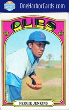 1972 Topps Chicago Cubs #410 Fergie Jenkins