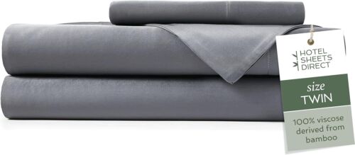 Hotel Sheets Direct 100% Viscose Derived from Bamboo Sheets Set Twin - Cooling B - Picture 1 of 25