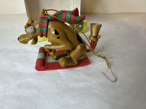 Scooby Doo 2002 Cartoon Network ON SLED Christmas Ornament Rare Vintage - Picture 3 of 8