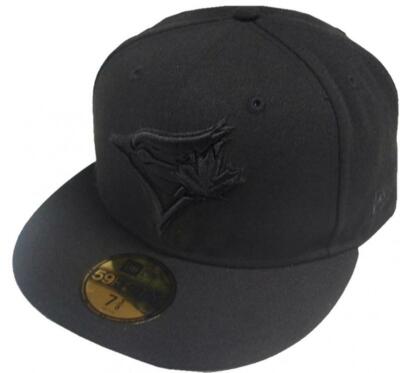 New Era Toronto Blue Jays Black On Black 59fifty Fitted Cap Limited Edition Mens