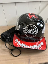 Dare to Dream DOT 1986 Open Face Helmet LG Multicolor Cap – New No Tags Dust Bag