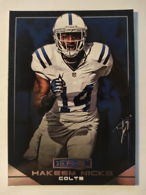 Trading Card Football NFL Hakeem Nicks Indianapolis Colts Panini 2014